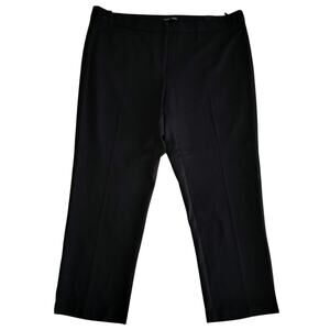 NEW Amanda + Chelsea Plus Size 18W 18 Alex Ankle Pants Black Stretch Knit